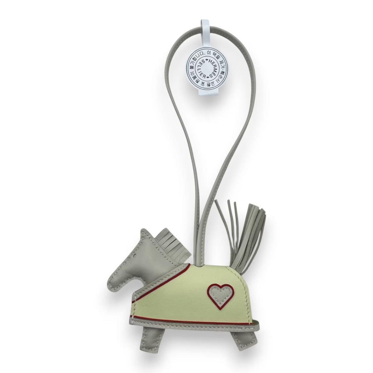 プレオウンドエルメス ロデオチャーム ロベオクール PM クレ/ジョーヌミルトン/ルージュラデュー K刻印