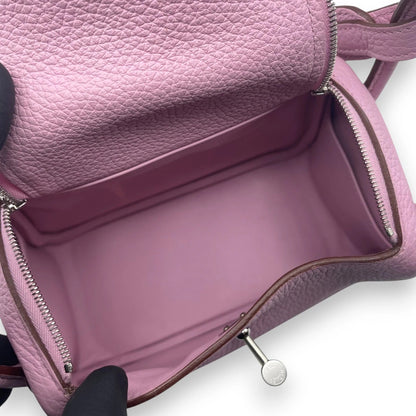 プレオウンドエルメス リンディミニ 20 モーヴシルベストル トリヨンクレマンス シルバー金具 U刻印