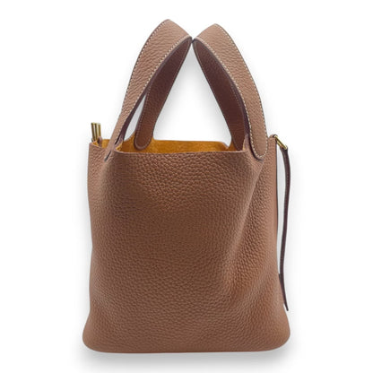 プレオウンドエルメス ピコタンロック PM ゴールド トリヨンクレマンス ゴールド金具 U刻印