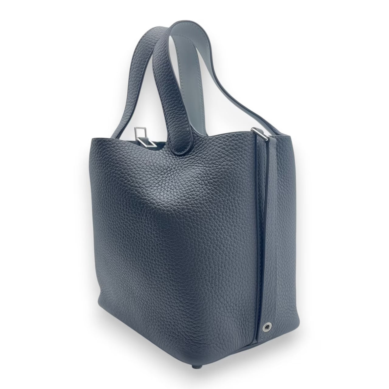 プレオウンドエルメス ピコタンロック エクラ PM アルドワーズ/グリプラチナ トリヨンクレマンス シルバー金具 B刻印