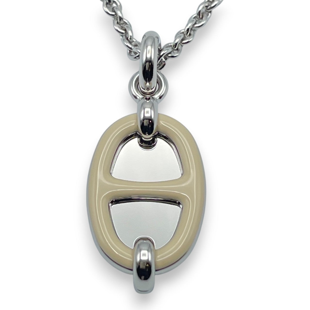 プレオウンドエルメス ミニ・マイヨン ペンダント PM H100053FPD3 クレーム