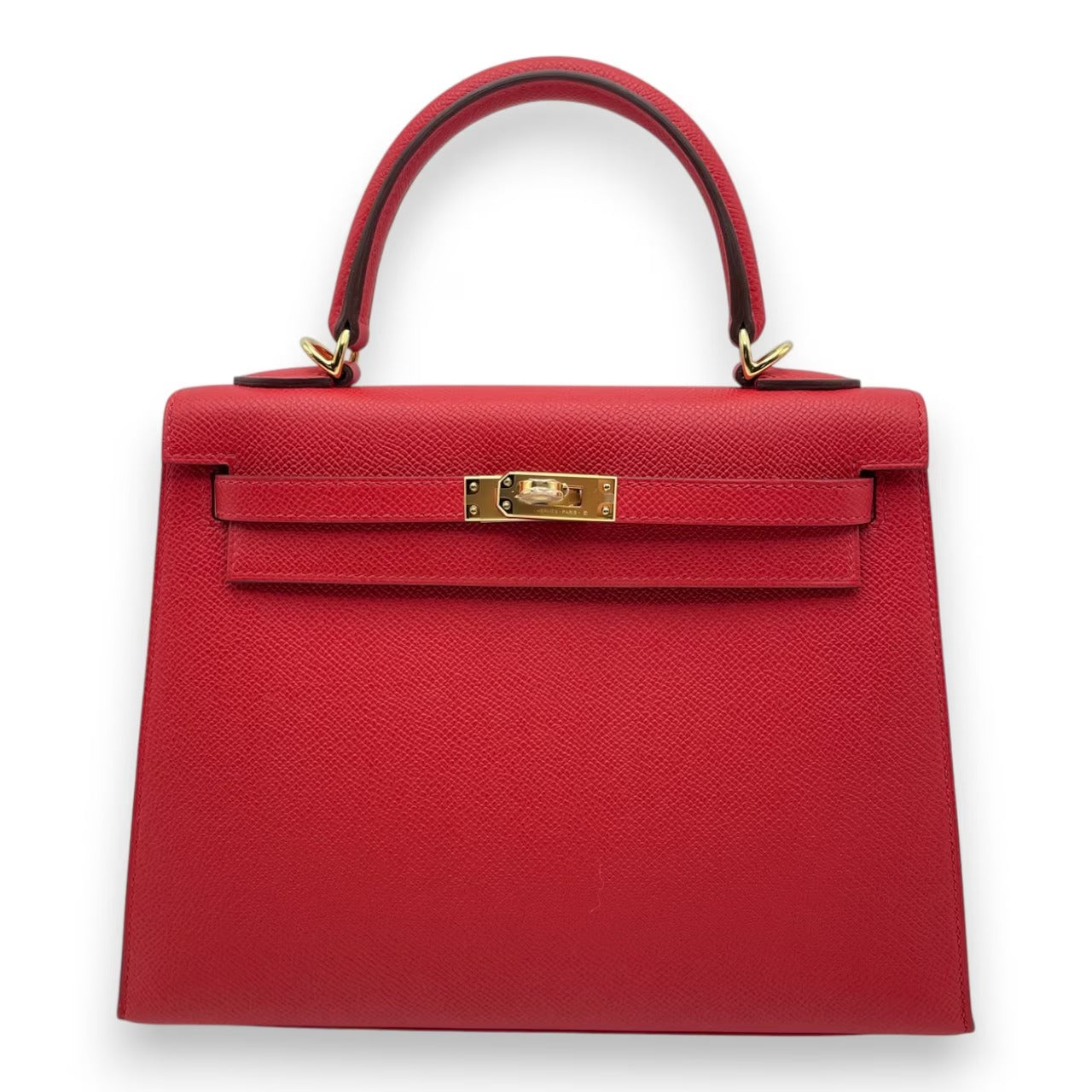 プレオウンドエルメス ケリー 25 ルージュラデュー エプソン ゴールド金具 K刻印