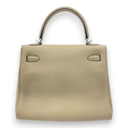 중고 헤르메스 켈리 25 트렌치 토고 실버 하드웨어 A 스탬프