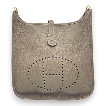 プレオウンドエルメス エヴリン PM エトゥープ トリヨンクレマンス ゴールド金具 B刻印