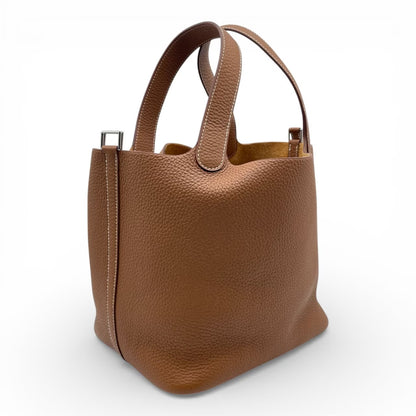 プレオウンドエルメス ピコタンロック MM ゴールド トリヨンクレマンス シルバー金具 U刻印