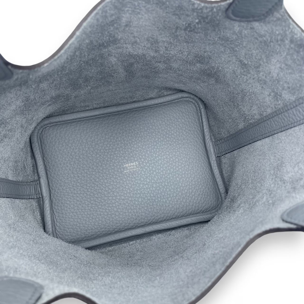 Pre-owned Hermes Picotin Lock PM Gripantin Taurillon Clemence Silver hardware K stamp