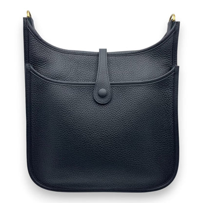 プレオウンドエルメス エヴリン PM ノワール トリヨンクレマンス ゴールド金具 K刻印