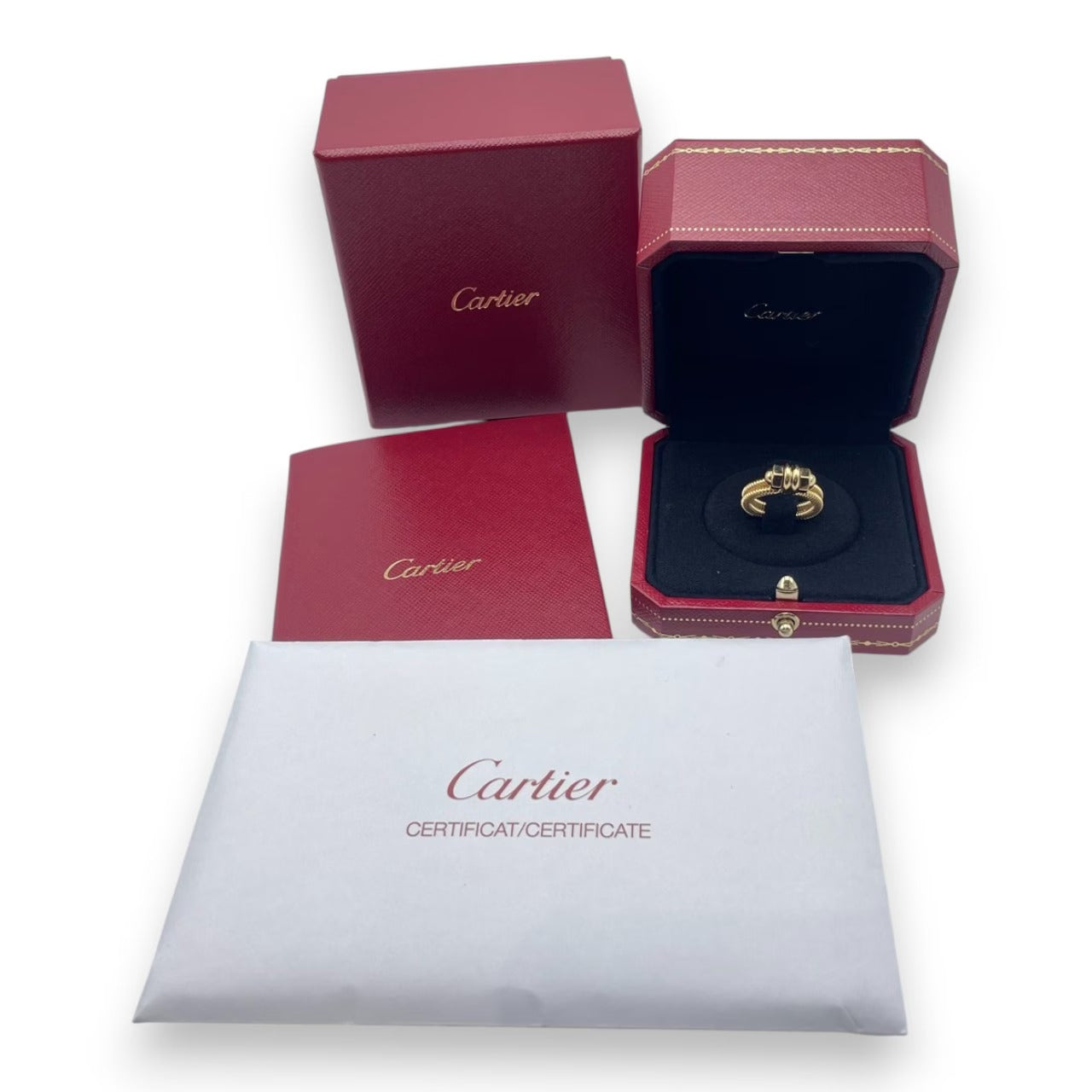 preound cartier埃克杜卡地亚戒指47黄金7号