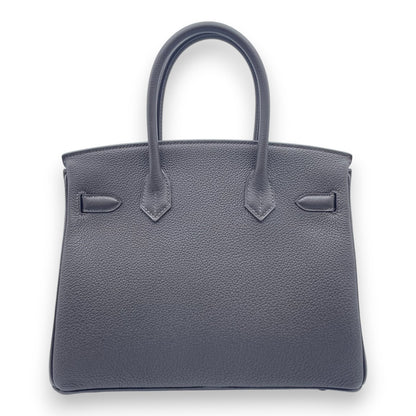 プレオウンドエルメス バーキン 30 べブラン トゴ シルバー金具 K刻印