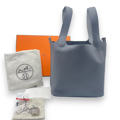 プレオウンドエルメス ピコタンロック エクラ PM アルドワーズ/グリプラチナ トリヨンクレマンス シルバー金具 B刻印