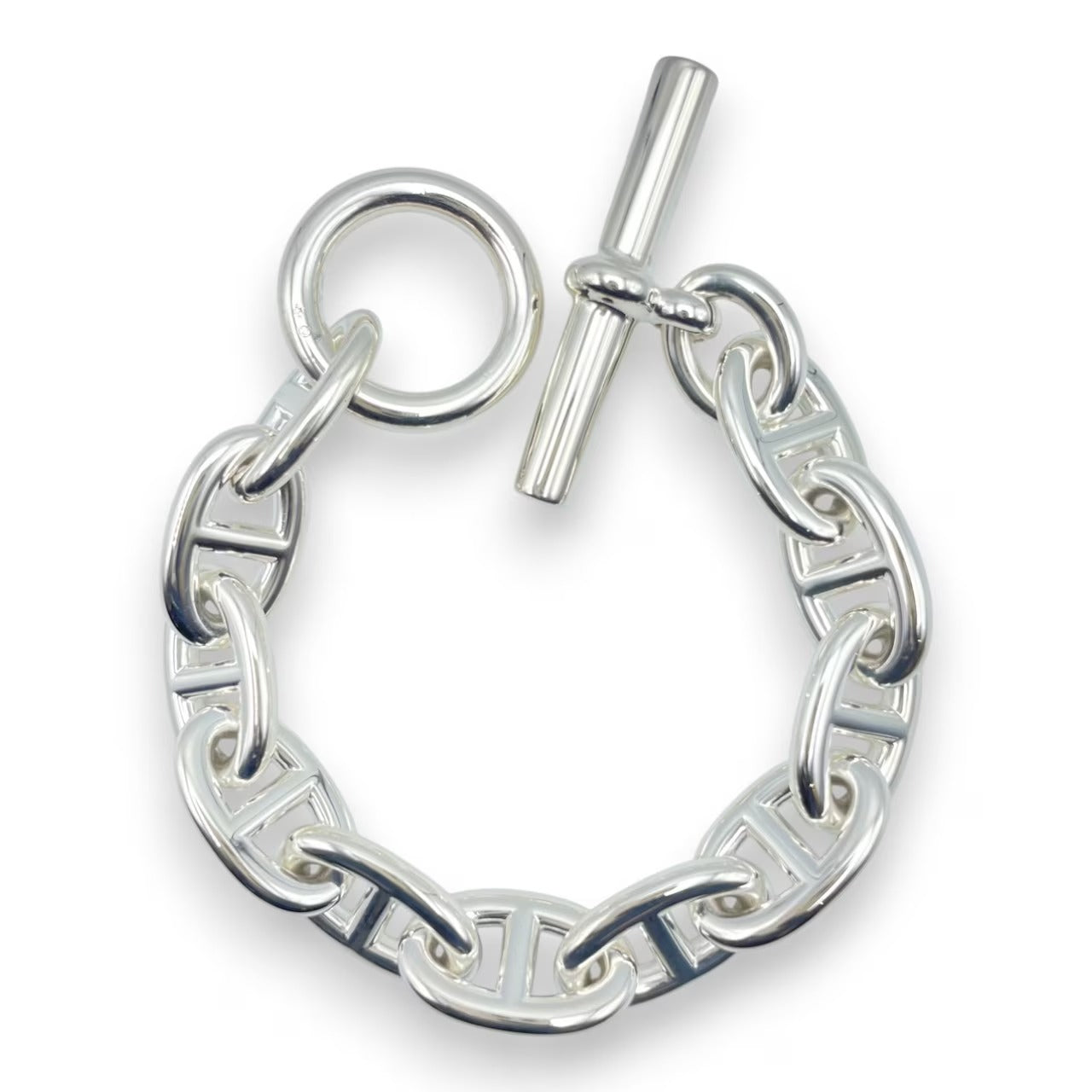 前襟爱马仕谢娜丹克尔手镯TGM银925 11张