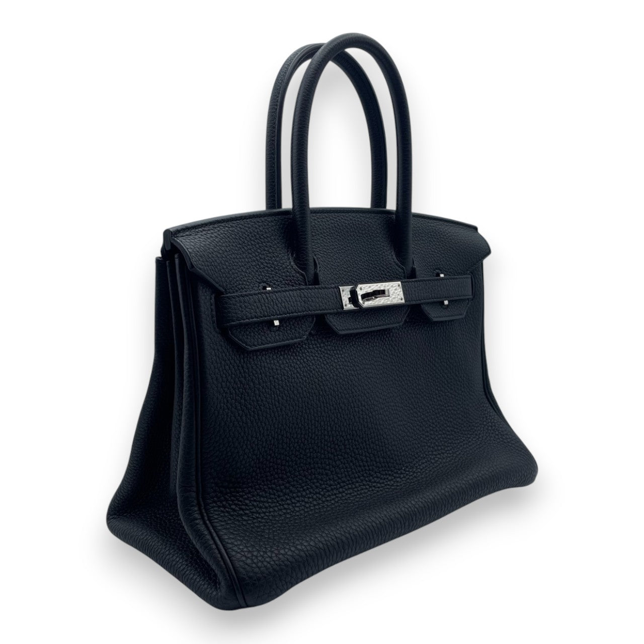 プレオウンドバーキン 30 ノワール トゴ シルバー金具 D刻印