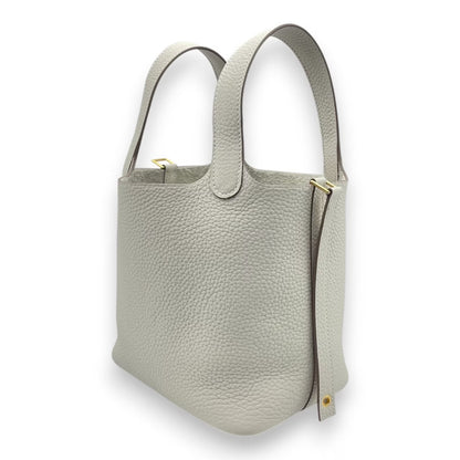 プレオウンドエルメス ピコタンロック PM クレ トリヨンクレマンス ゴールド金具 K刻印