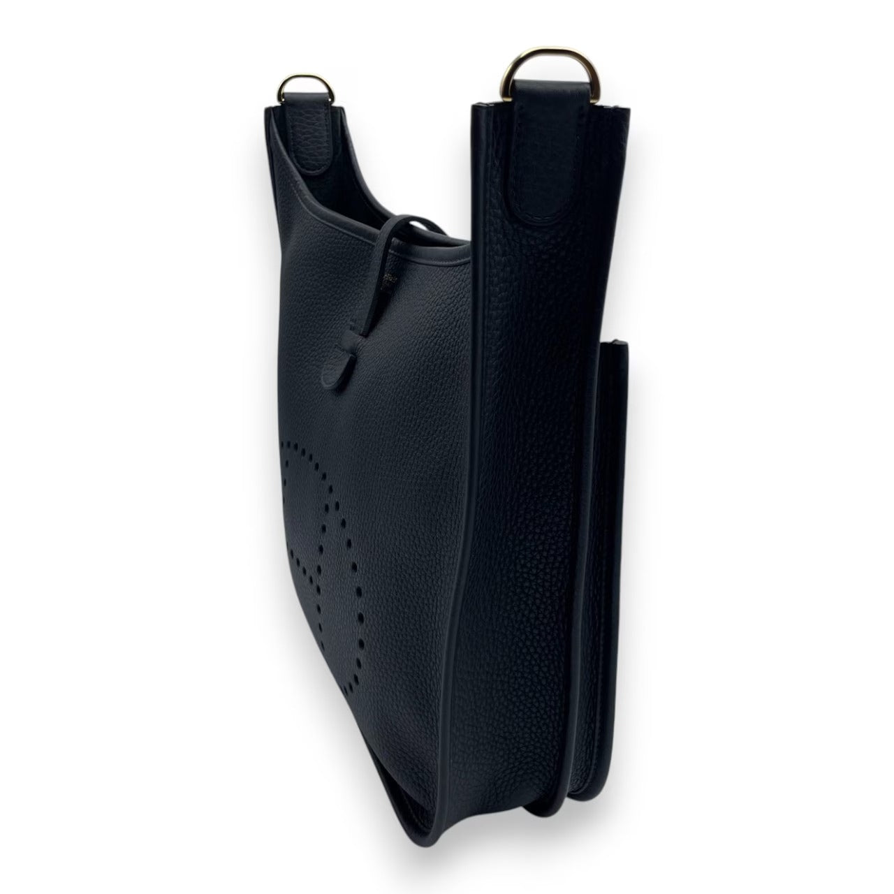 プレオウンドエルメス エヴリン PM ノワール トリヨンクレマンス ゴールド金具 K刻印