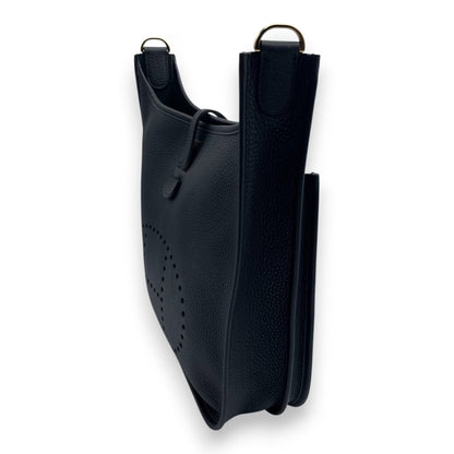 プレオウンドエルメス エヴリン PM ノワール トリヨンクレマンス ゴールド金具 K刻印