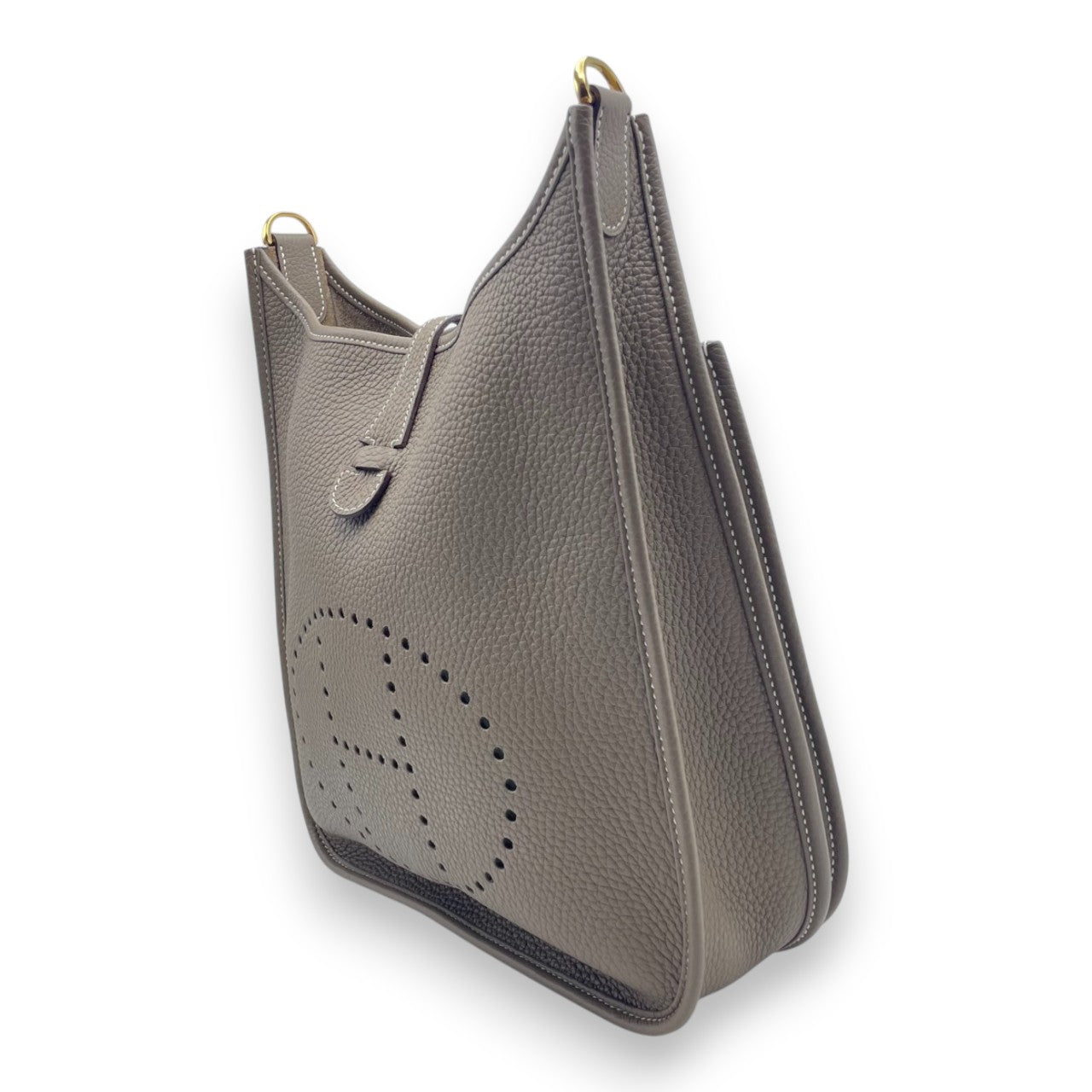 プレオウンドエルメス エヴリン PM エトゥープ トリヨンクレマンス ゴールド金具 B刻印