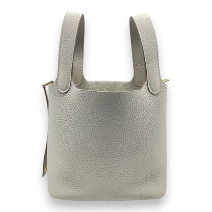 プレオウンドエルメス ピコタンロック PM クレ トリヨンクレマンス ゴールド金具 K刻印