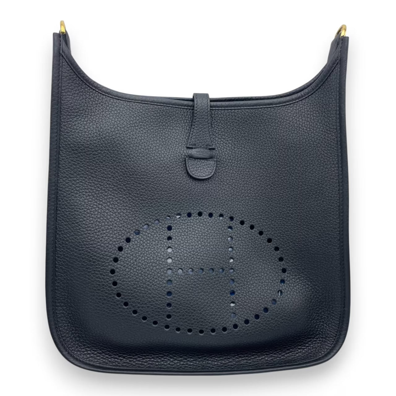 プレオウンドエルメス エヴリン PM ノワール トリヨンクレマンス ゴールド金具 K刻印