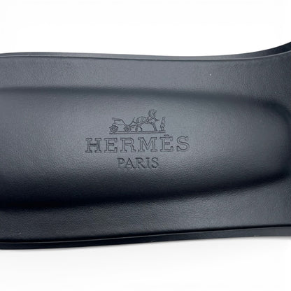 プレオウンドエルメス オラン サンダル 36 ノワール 23/23.5cm
