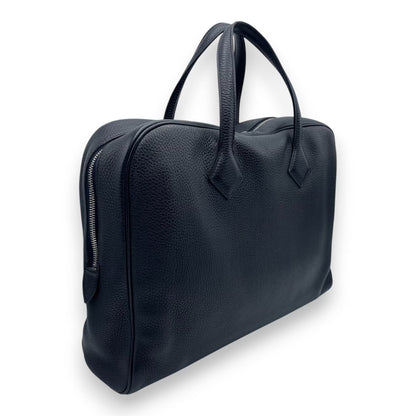 중고 헤르메스 빅토리아 II 40 블루 인디고 토리옹 클레멘스 실버 하드웨어 T 스탬프