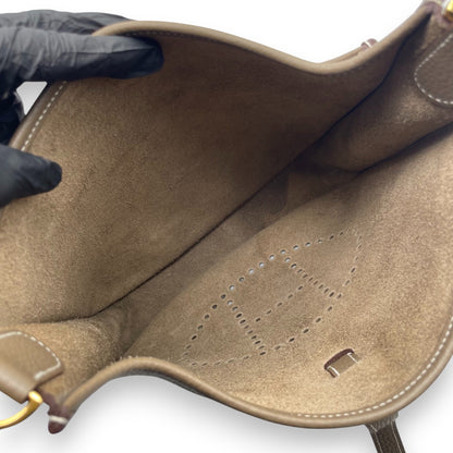 プレオウンドエルメス エヴリン PM エトゥープ トリヨンクレマンス ゴールド金具 B刻印