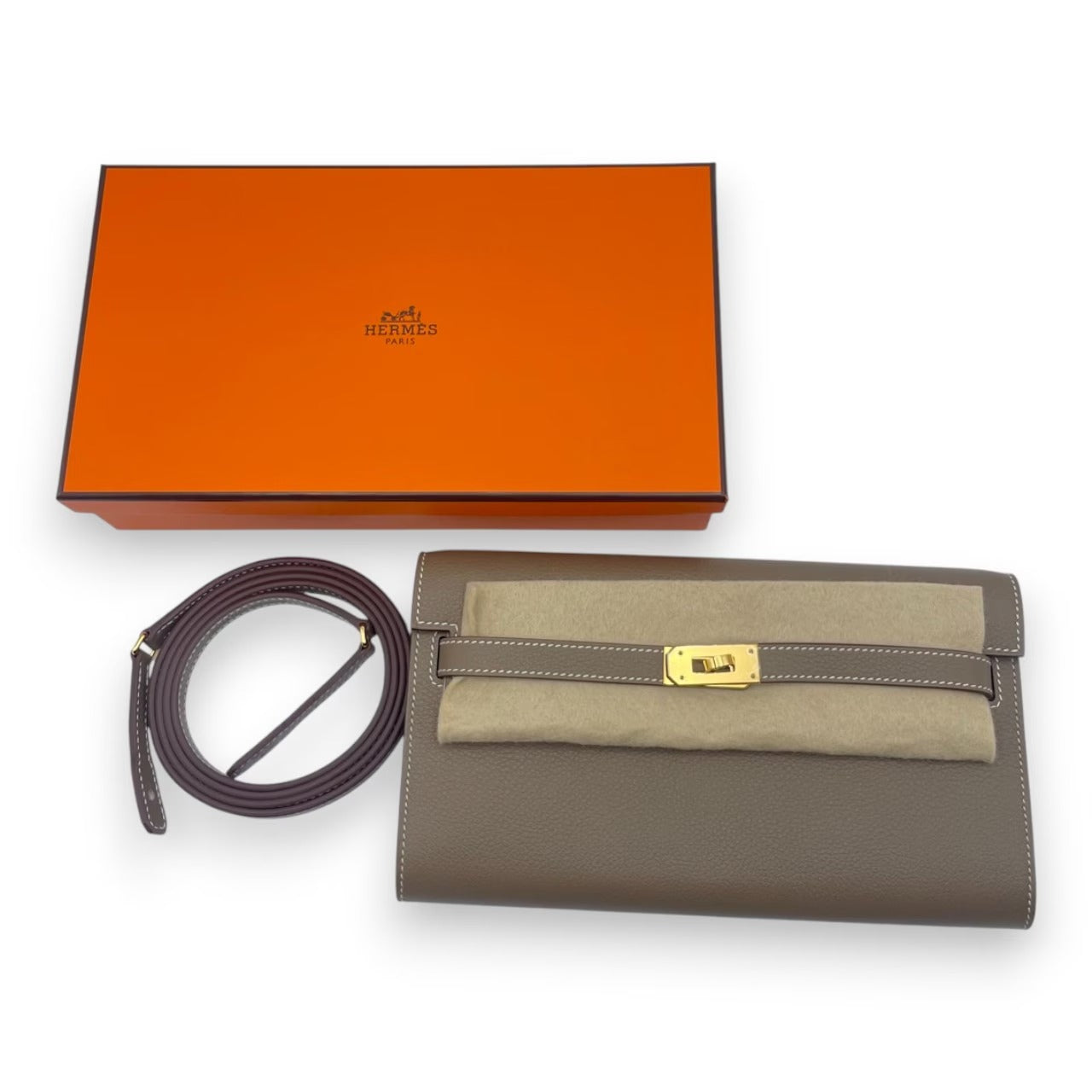 preound hermes凯利图格埃图普颜色金W刻印