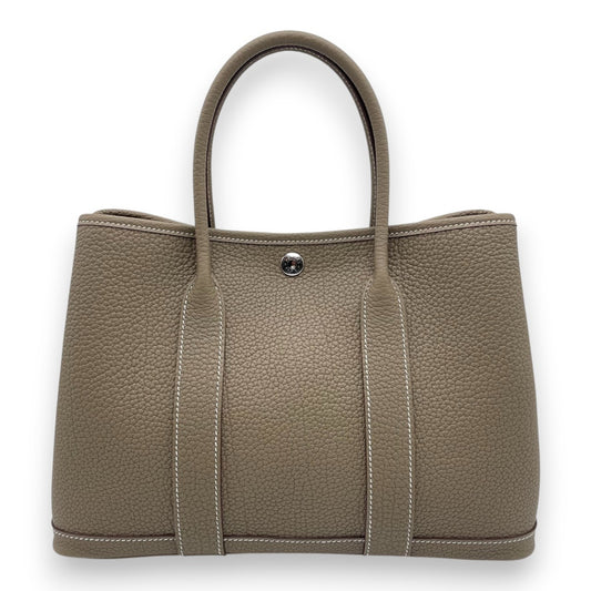 プレオウンドエルメス ガーデンパーティ TPM エトゥープ ネゴンダ シルバー金具 K刻印