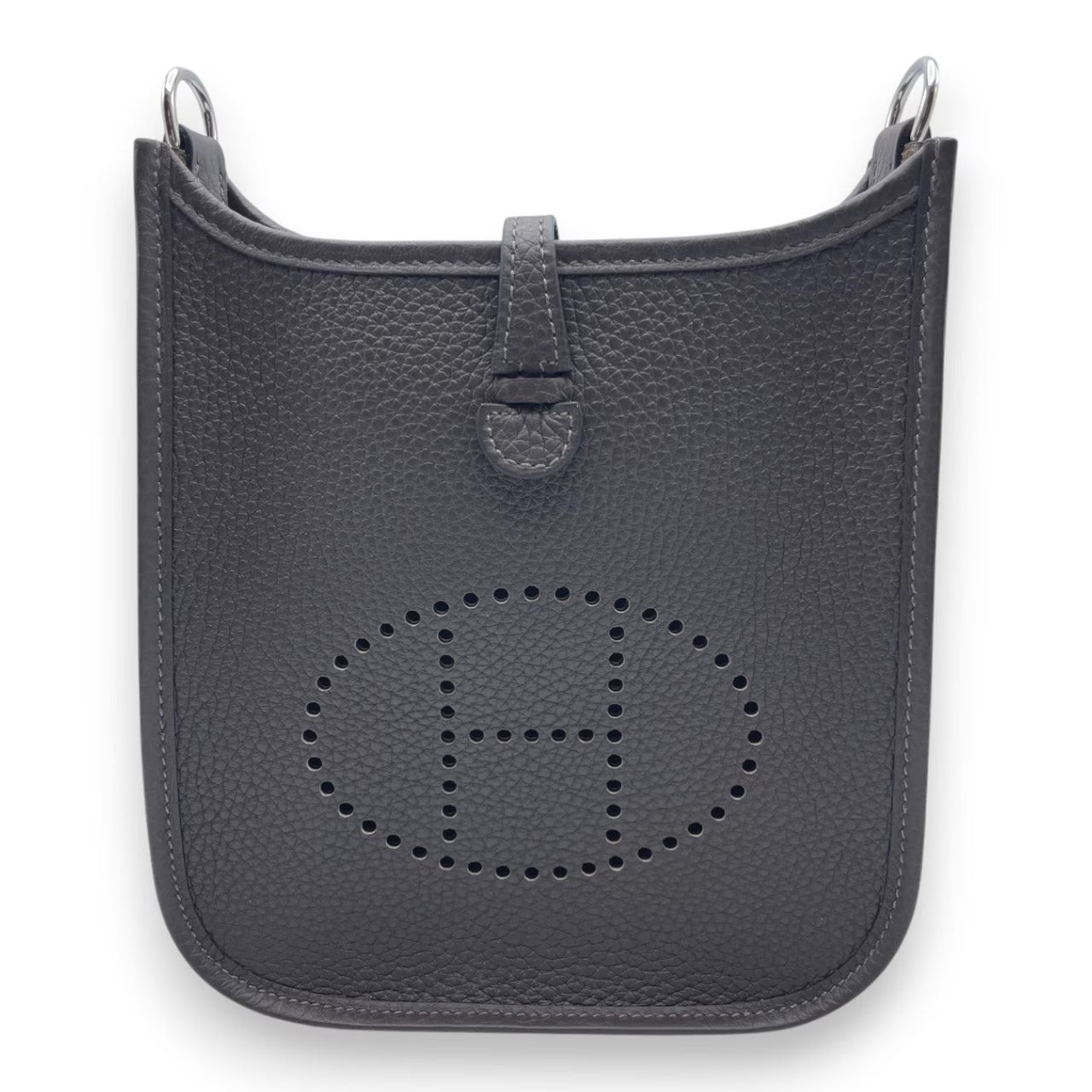 プレオウンドエルメス ミニエヴリン アマゾーヌ TPM キャバン トリヨンクレマンス シルバー金具 K刻印