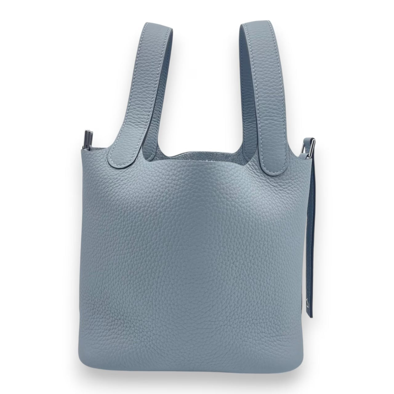 Pre-owned Hermes Picotin Lock PM Gripantin Taurillon Clemence Silver hardware K stamp