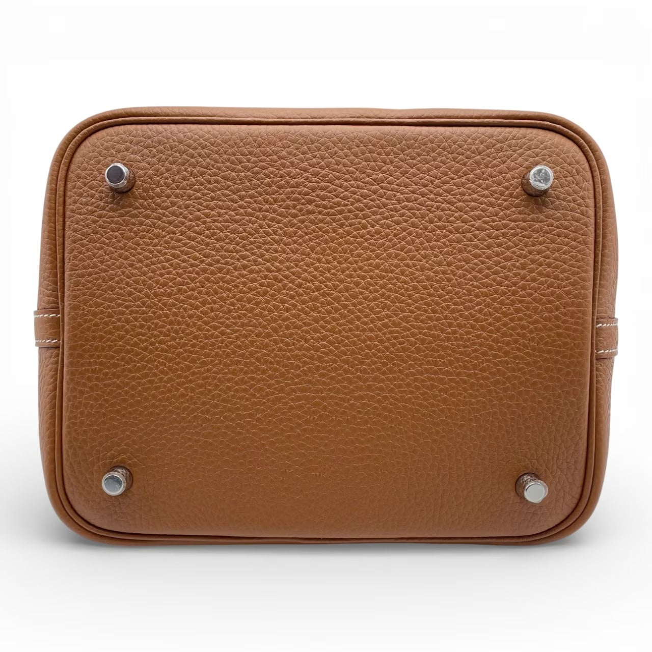 プレオウンドエルメス ピコタンロック MM ゴールド トリヨンクレマンス シルバー金具 U刻印