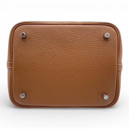 プレオウンドエルメス ピコタンロック MM ゴールド トリヨンクレマンス シルバー金具 U刻印