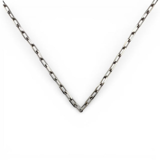 プレオウンドカルティエ サントス ドゥ カルティエ ネックレス B7224583 56cm ホワイトゴールド 18K