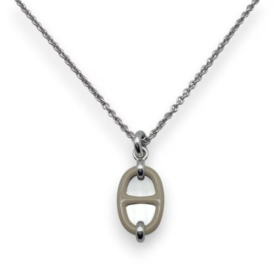 プレオウンドエルメス ミニ・マイヨン ペンダント PM H100053FE55 マロン・グラッセ メタル