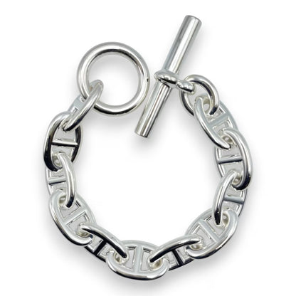 二手爱马仕 Chaine d'Ancre 手链 TGM 银 925 11 框