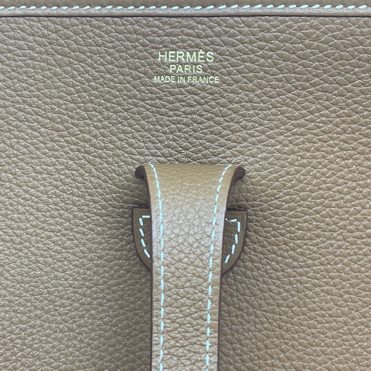 プレオウンド エルメス エヴリン PM トリヨン ゴールド ゴールド金具 U刻印 ショルダーバック