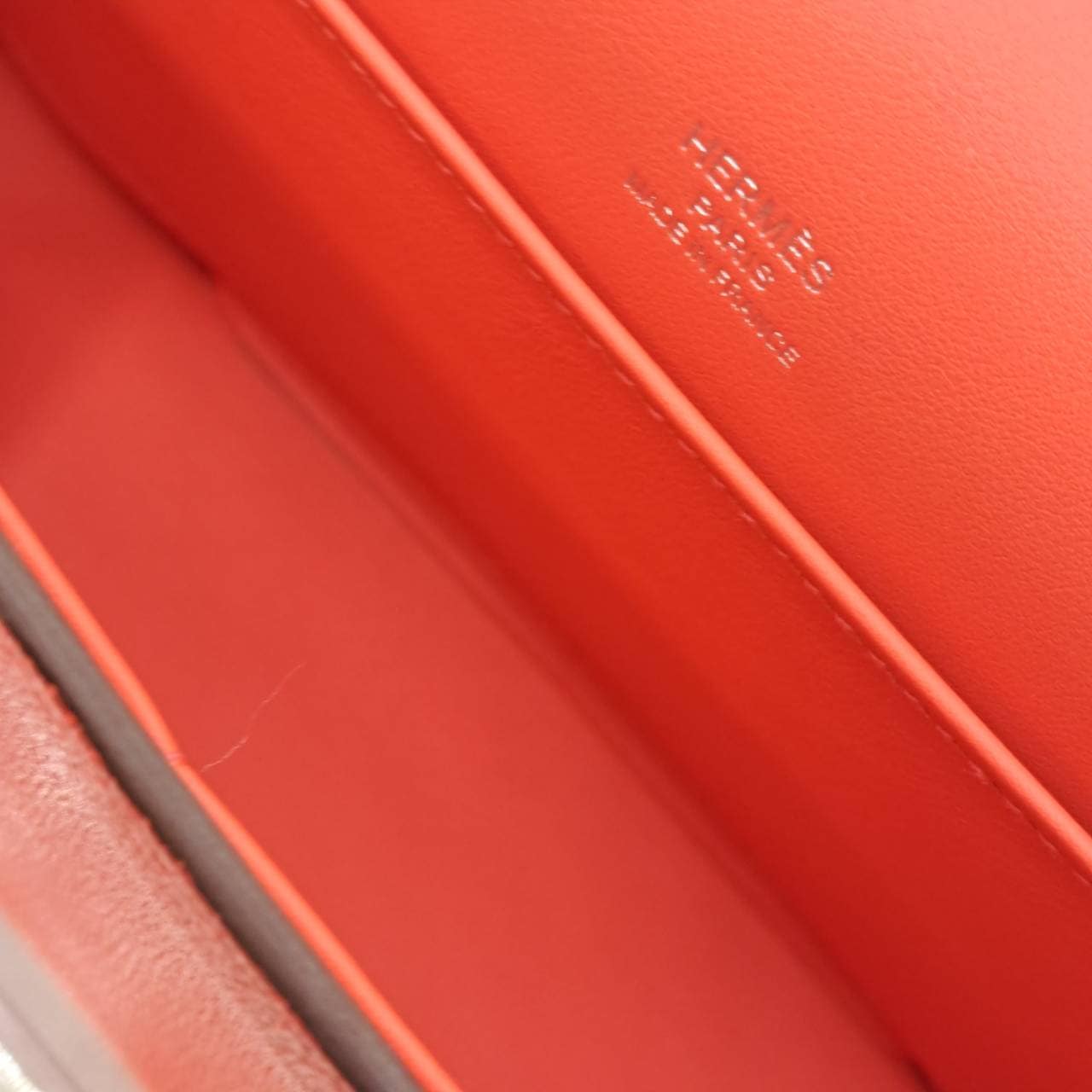 Pre-Owned Hermes Geta Chevre U engraved