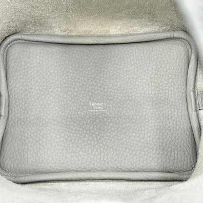 [聖誕節特價價格] Hermes Picotin Lock PM Sage Torillon Clemence Silver Fittings B刻有