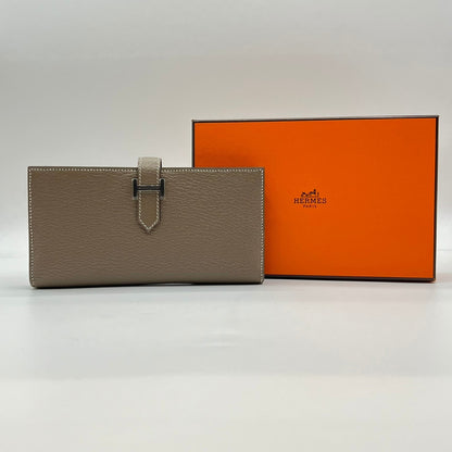 プレオウンド エルメス ベアンスフレ エトゥープ シェブルミゾル シルバー金具 U刻印