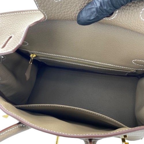 Hermes Birkin 25 Etoup Togo Gold Hardware B가 새겨 져 있습니다