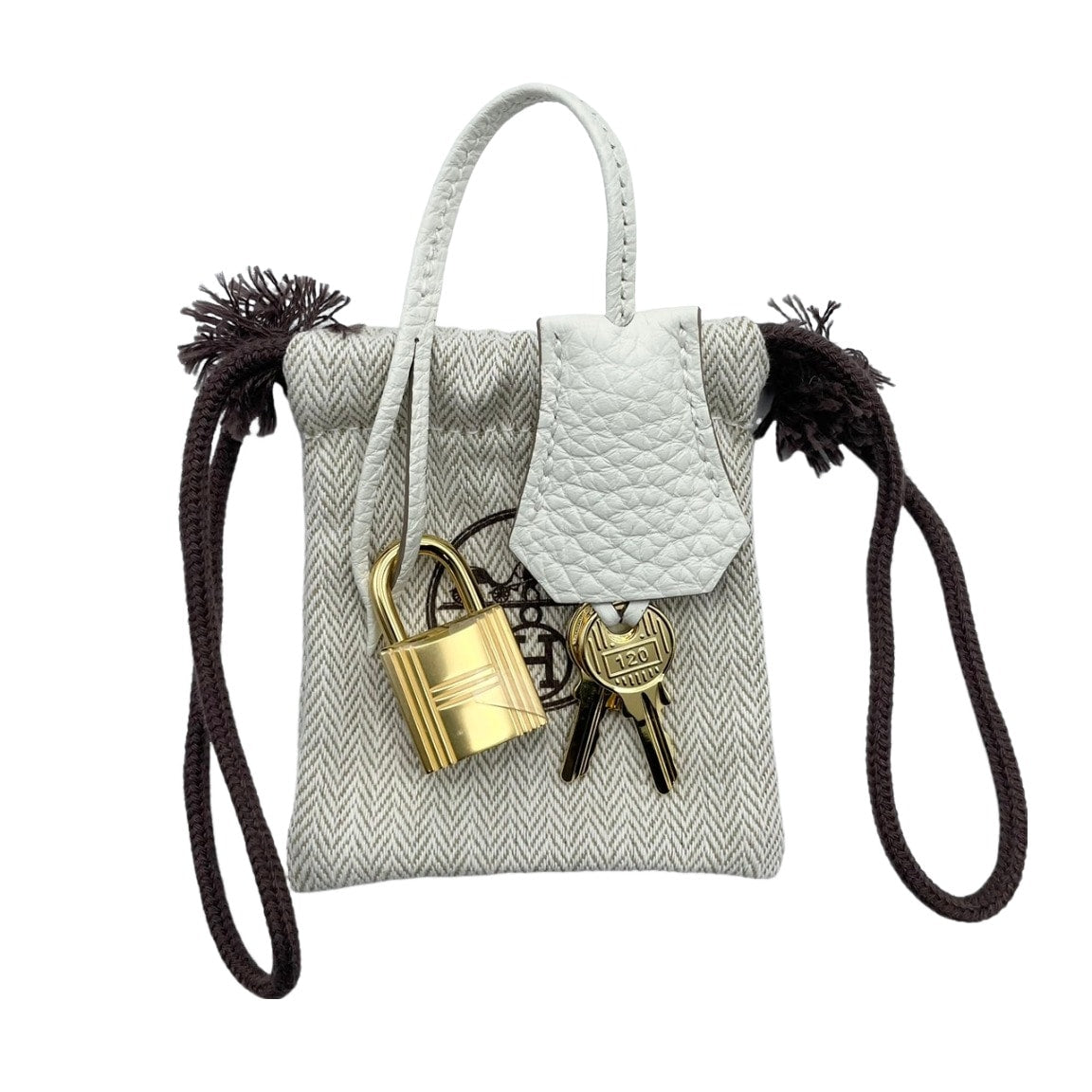 Hermes Birkin 25 버섯 토고 골드 ​​하드웨어 B가 새겨 져 있습니다