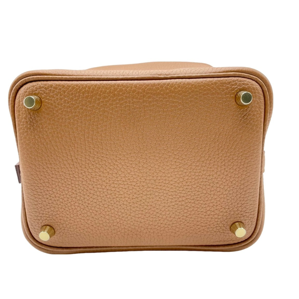 Pre-Owned Hermes Picotin Lock Touch PM Gold Torillon Clemence Gold Hardware Y Engraved