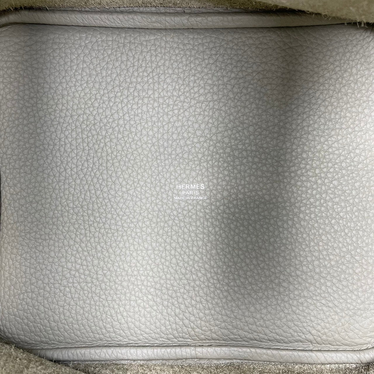 [現金特價]愛馬仕皮皮蛋白鎖MM Sage Torillon Clemence Silver Fittings W刻有