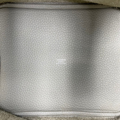 [現金特價]愛馬仕皮皮蛋白鎖MM Sage Torillon Clemence Silver Fittings W刻有