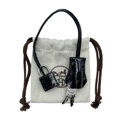 [售出的價格明顯低於常規價格！]呢Hermes Birkin 30 NILOTTICUS黑色銀色金屬配件Z刻了