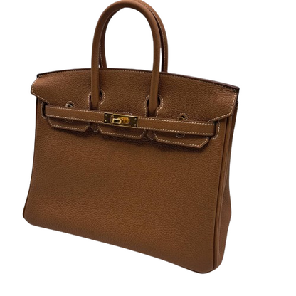 愛馬仕伯金（Hermes Birkin）25金色多哥金色硬件B刻