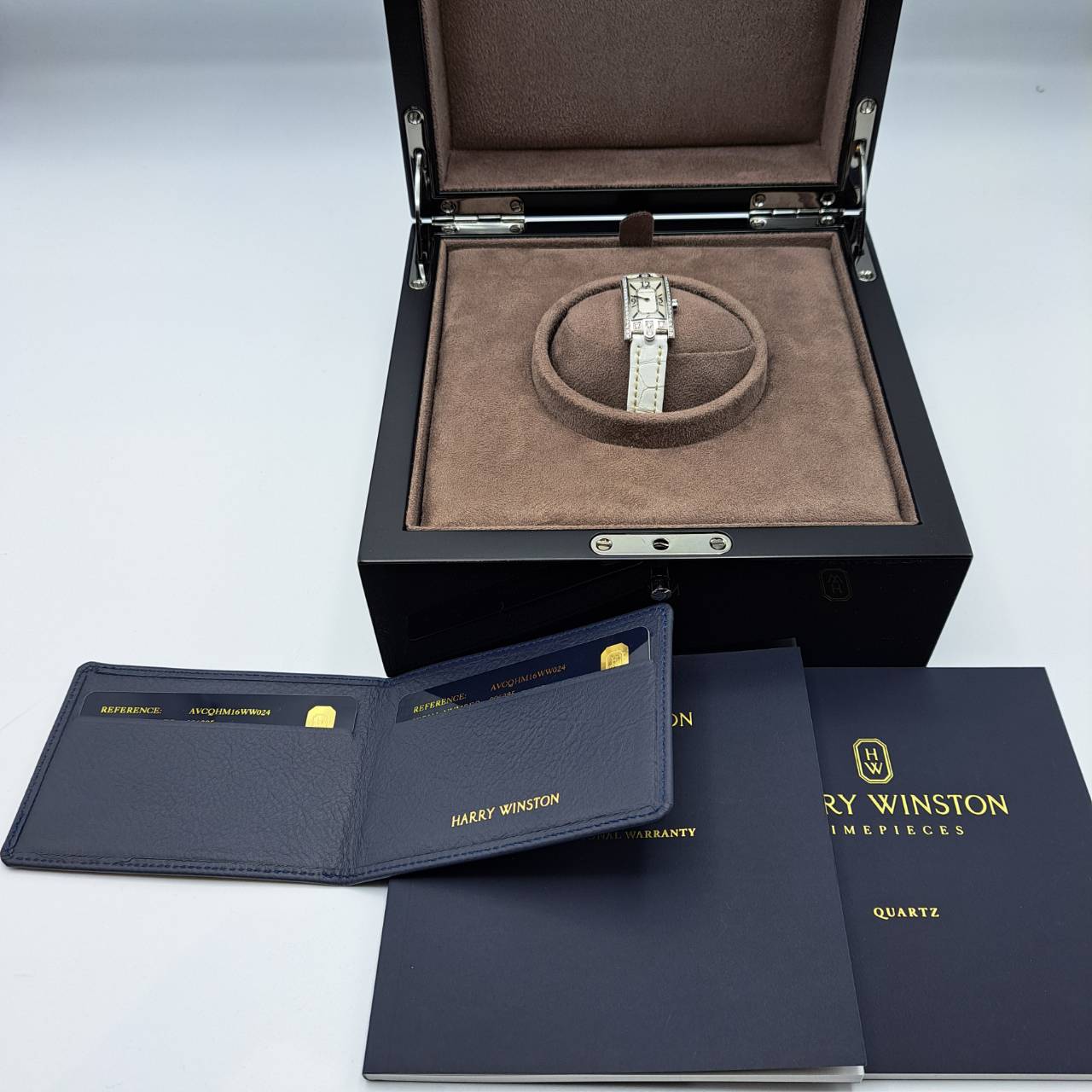 二手Harry Winston Avenue AVCQHM16WW024白色壳32mm