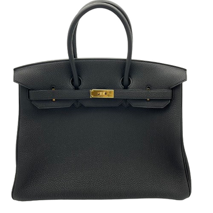 Hermes Birkin 35 누아르 토고 골드 ​​하드웨어 □ n 조각 (2010 년 제작)
