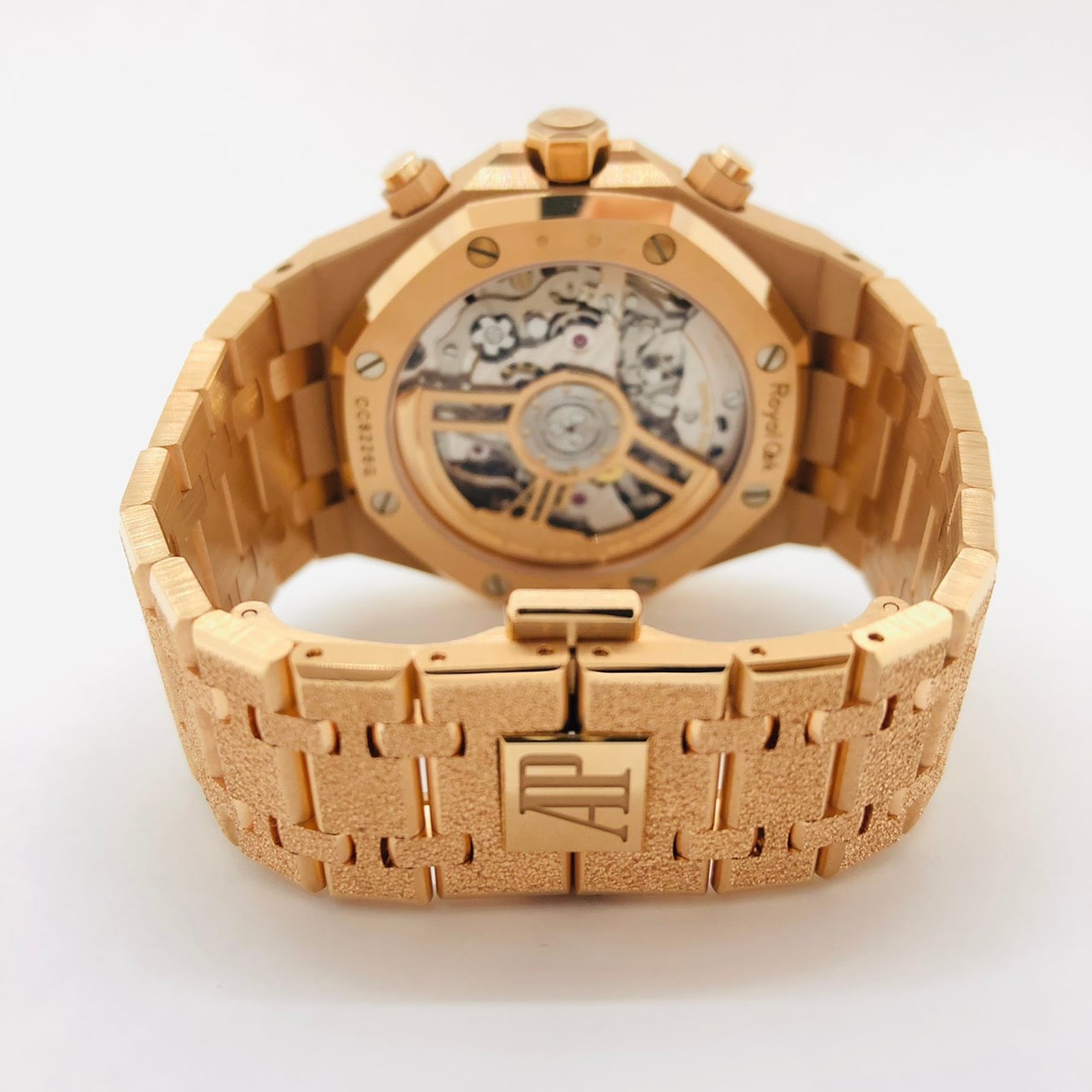 사전 소유의 오디오 돼지 Piguet Royal Oak 26239or.gg.g.1224or.01 Frosted Gold Blue Grand Tapestry
