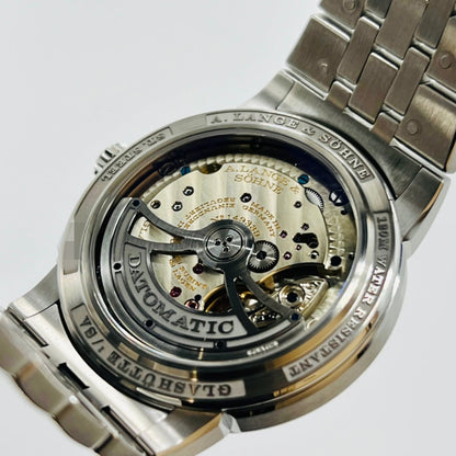 プレオウンド ランゲ&ゾーネ オデュッセウス 363.179 ダークブルー ステンレススチール 40.5mm