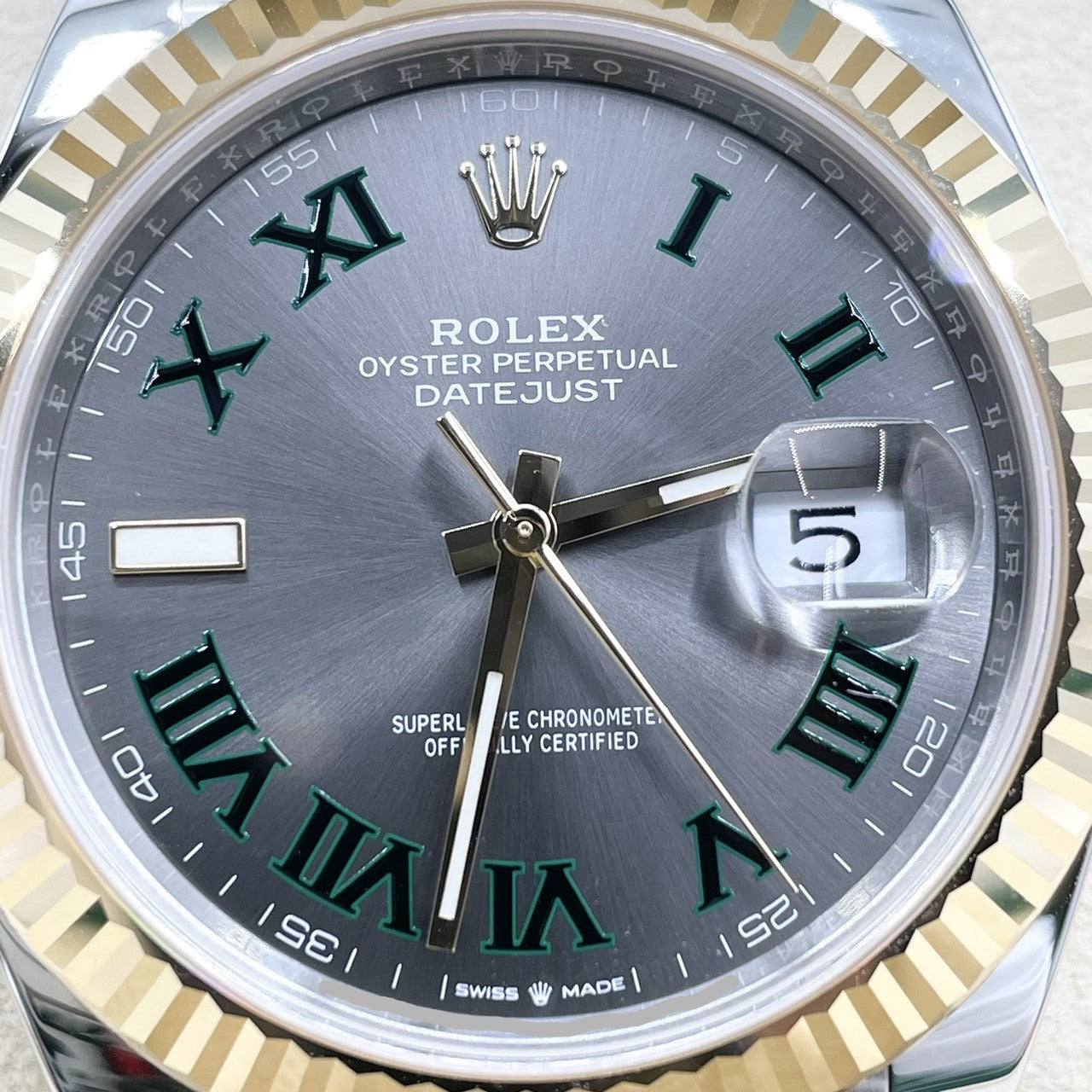 プレオウンド ロレックス デイトジャスト 126333 スレートローマ ジュビリーブレス 41mm